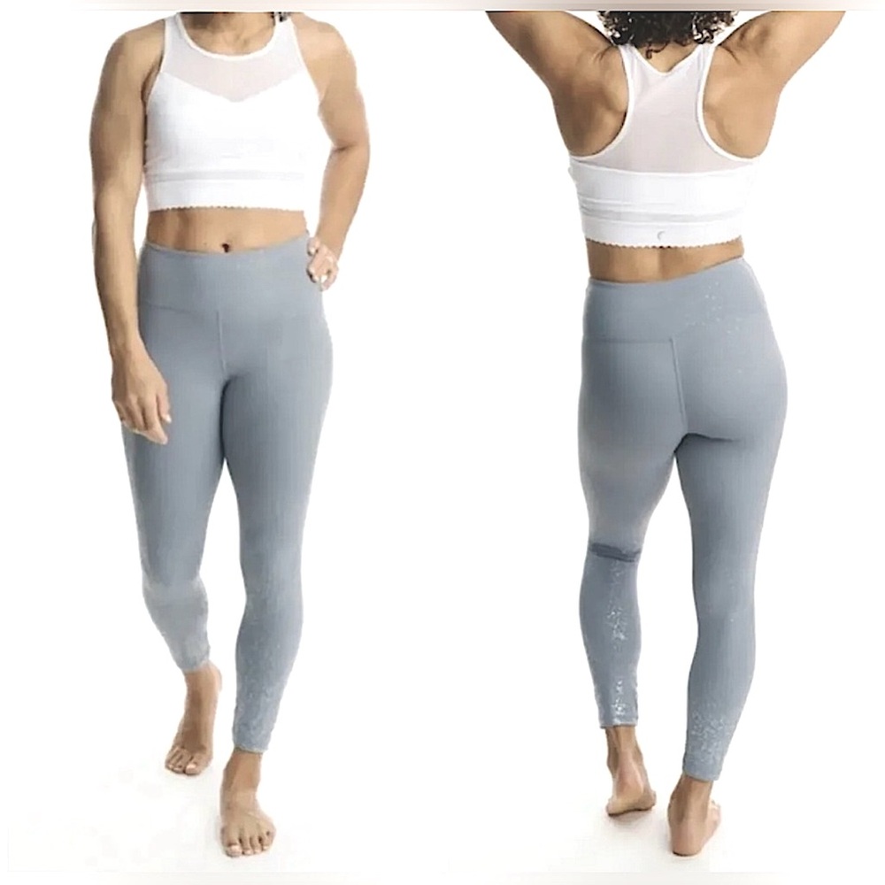 Zyia Active Gray Ombre Mirage Light n Tight Hi-Rise 7/8 24"(8-10)
